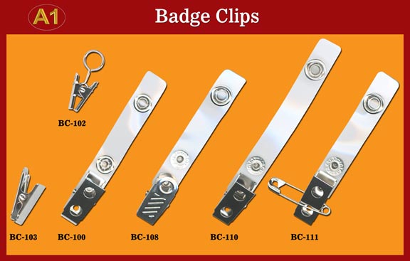 High-Quality and Low Cost Badge clip, ID Clips, ID Badge Strap with Snap Buttons (Bulldog,
Alligator clip