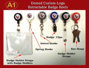 ../rt/Domed Custom-Logo Retractable Reels for Name Badge holders or ID Card Holders