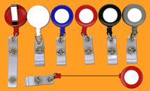 Retractable Badge Reels with Plastic Straps for Badge Holders