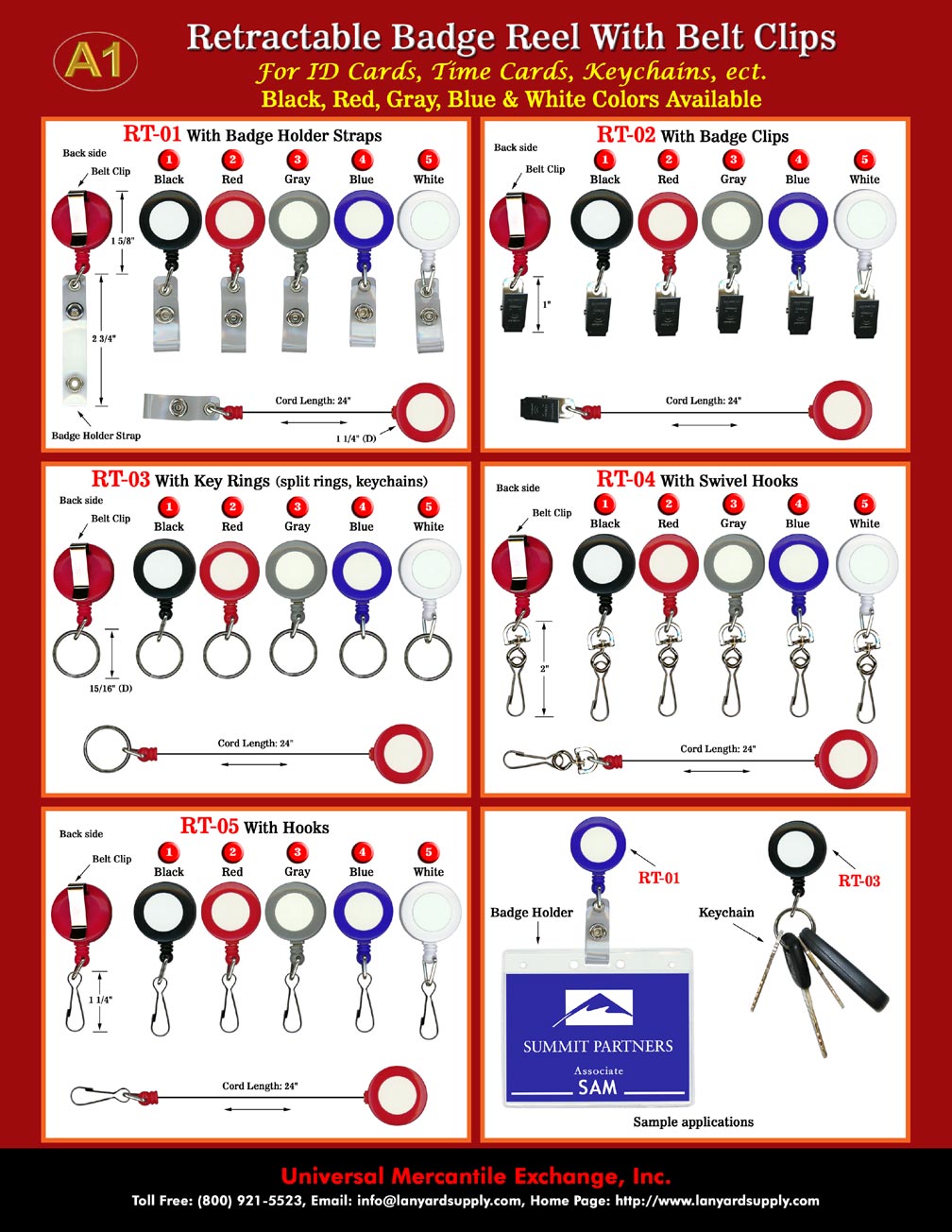 Wholesale Retractable ID Holder Straps, ID Holders, ID Reels, ID Badge  Clips, Key Rings, ID Badge Hooks with Belt Clips