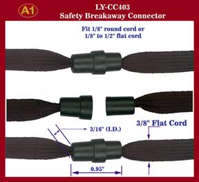 plastic safety break-away connector