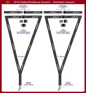 safety breakaway lanyard 501