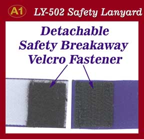 velcro safety breakaway lanyard 502d