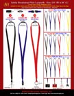 Economic secured-breakaway safety plain lanyards, blank safety neck lanyard, plain breakaway badge holders safety lanyards, plain break away id lanyard, plain safety badge lanyards series