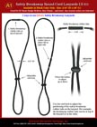 Safety Cord Lanyards, Round Cord Plain Lanyards: LY-411 Safety Breakaway ID Lanyards