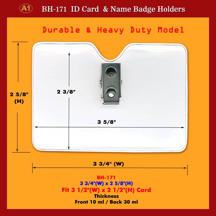 Credit Card Size ID Badge Holder Supply