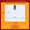 BH-173, 4 1/4"(W) x 3 1/2"(H), Fit 4"(W)x3"(H) Card, Thickness, Front 10 ml / Back 30 ml