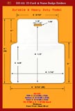 BH-322, TOP: 3 3/16"(W) x 2"(H), Bottom: 4 3/16"(W) x 3"(H), Total: 4 3/16"(W) x 5"(H), Fit 4"(W)x4 1/2"(H) Card, Thickness, Front 10 ml / Back 30 ml